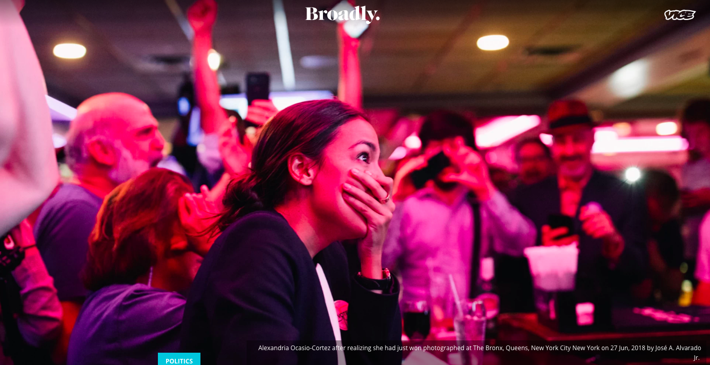 on Vice: The Story of Alexandria Ocasio-Cortez's Rise to Victory, in Photos