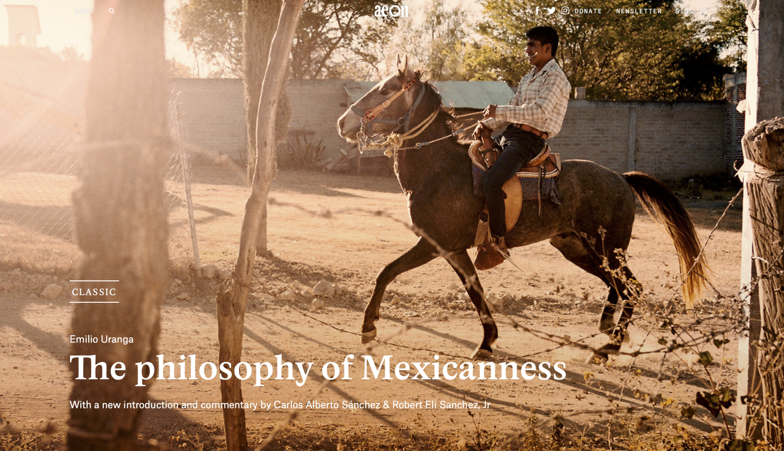 Thumbnail of The philosophy of Mexicanness