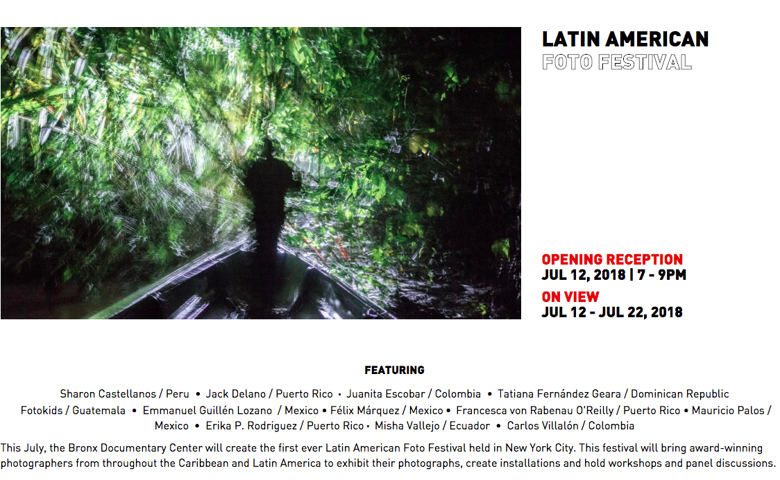 First-ever Latin American Foto Festival in NY!