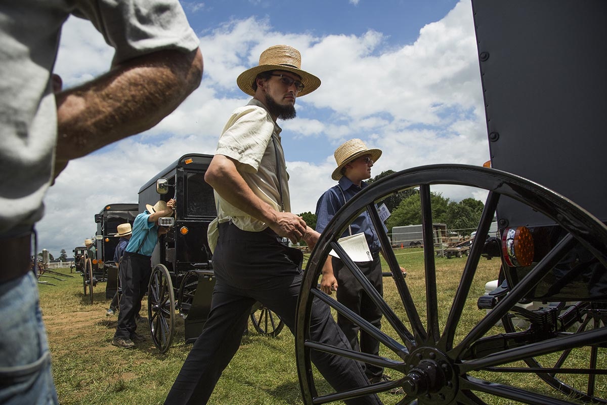 The Amish world -  Amish present buggies at annual Lancaster County...