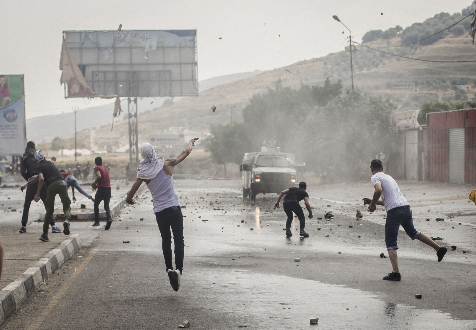 Image from Clashes in Occupied West Bank
