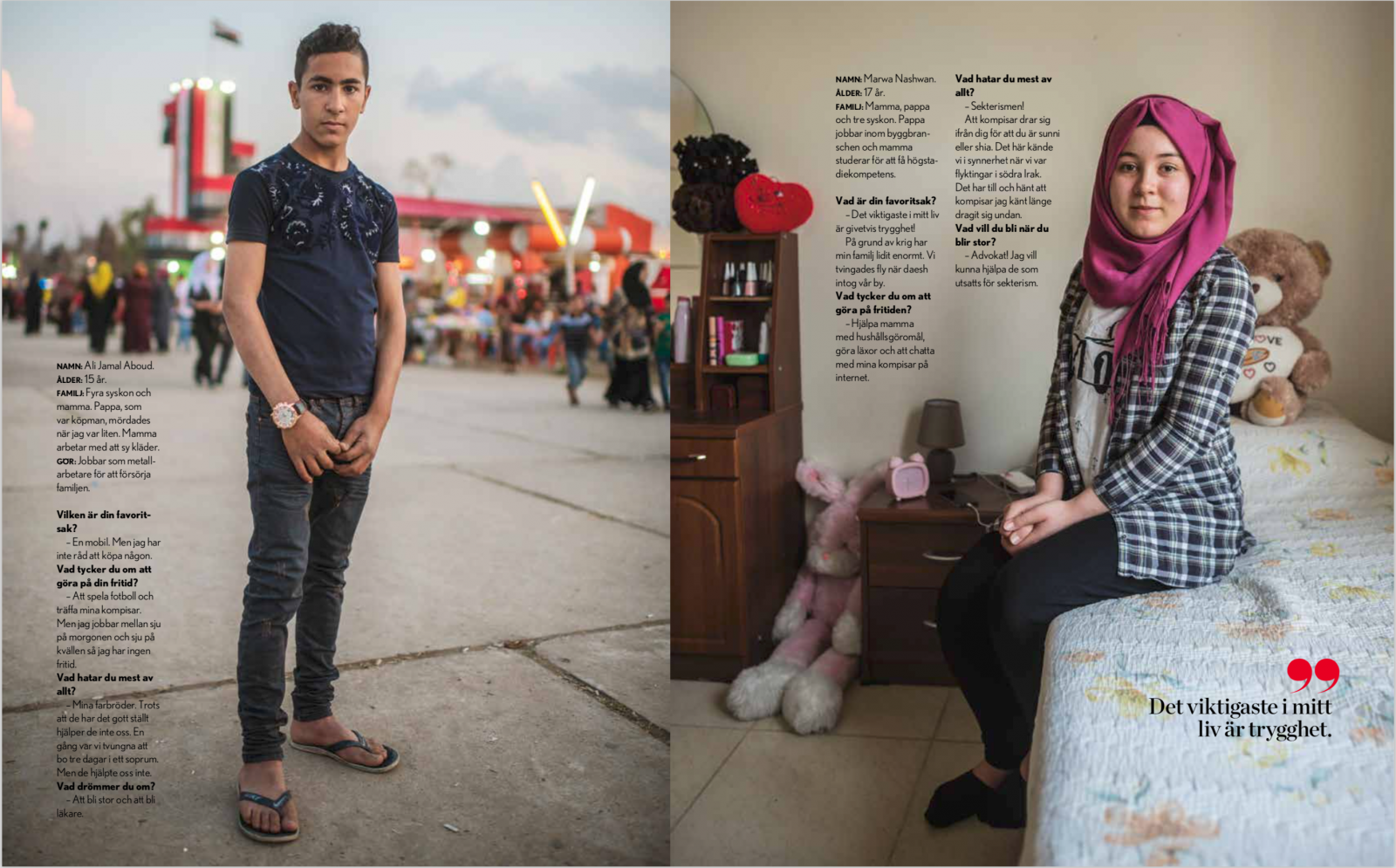 Children of Mosul, Tidningen Vi, 2018.