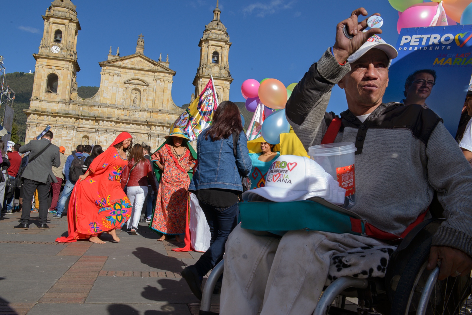 Colombian Presidential Elections 2018 - (EN) May 17, 2018 - Bogota, Colombia. Closing rally of...