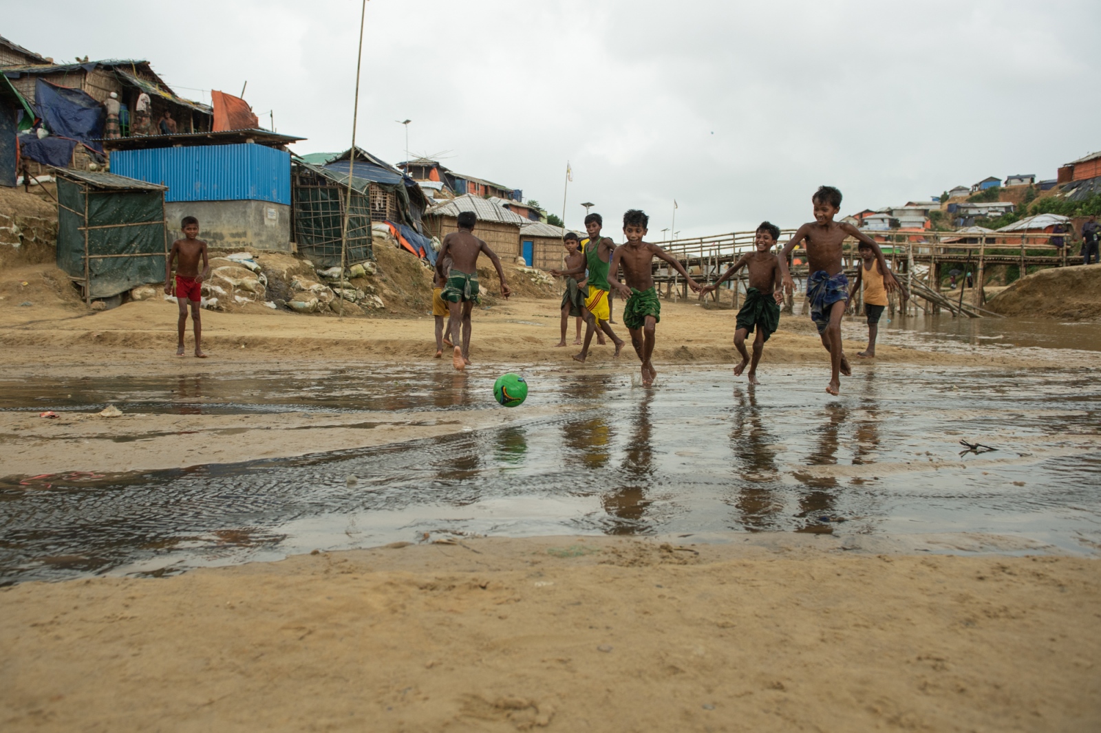 Rohingya Football Match in Refugee camp