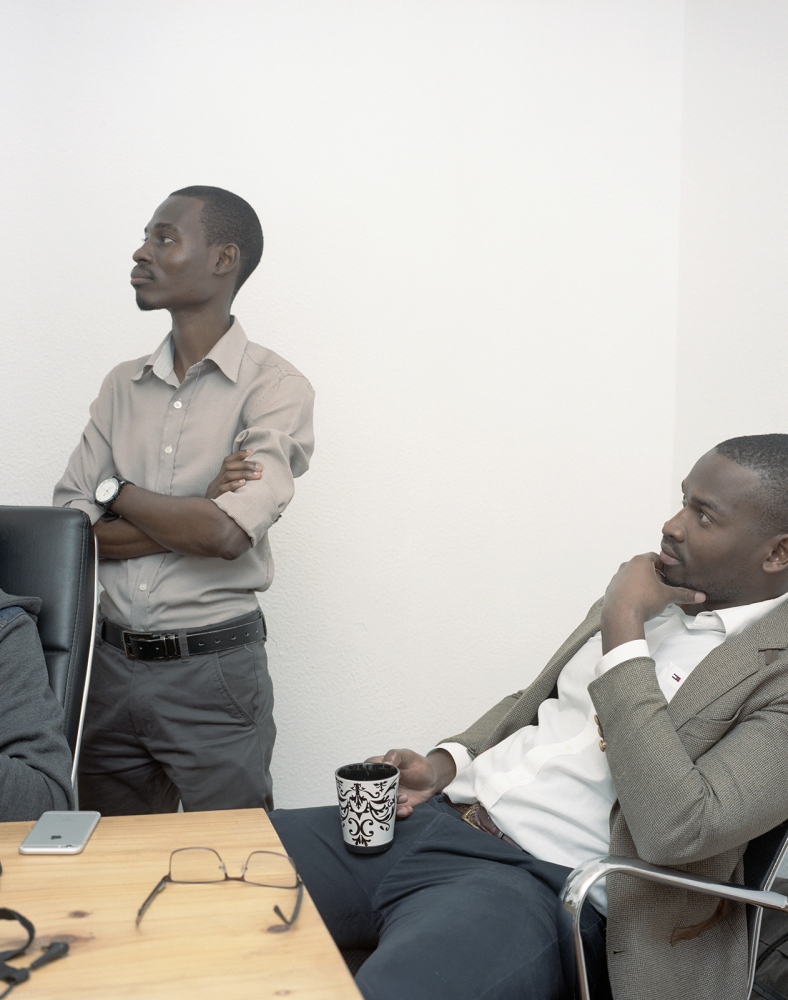Ambanine Mr Samora -  Workers of UX, an IT company that developed web portal...
