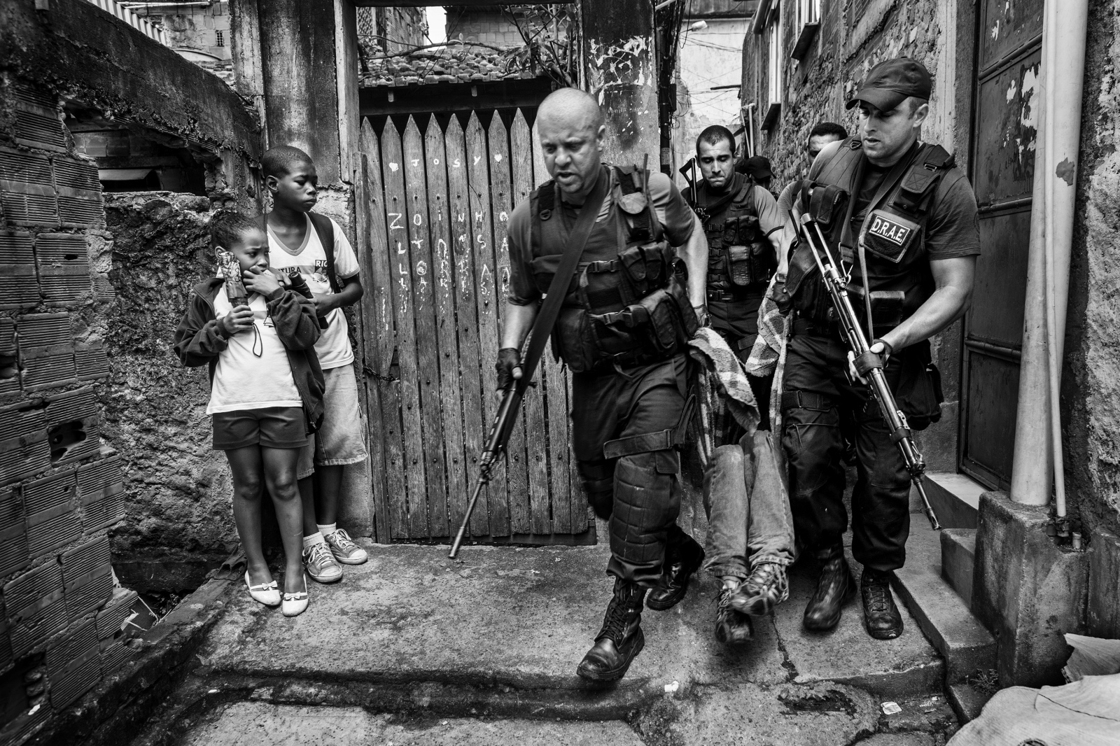  Policemen from DRAE (Civilian Police division against weapons and explosives in Portuguese)...