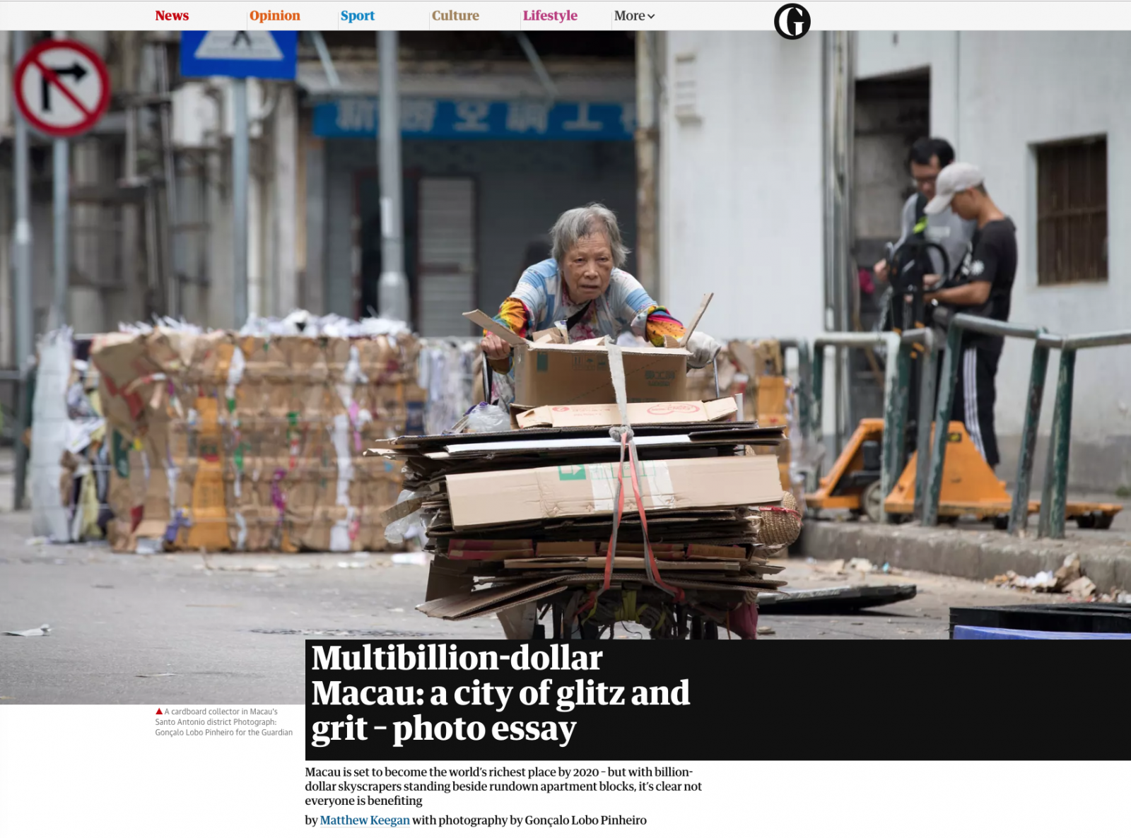 Multibillion-dollar Macau: a city of glitz and grit  - This is my first assignment for The Guardian.