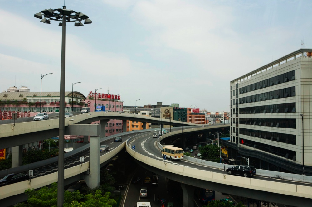 East East East China - Cuatro pisos de autopistas se encuentran en punto de...