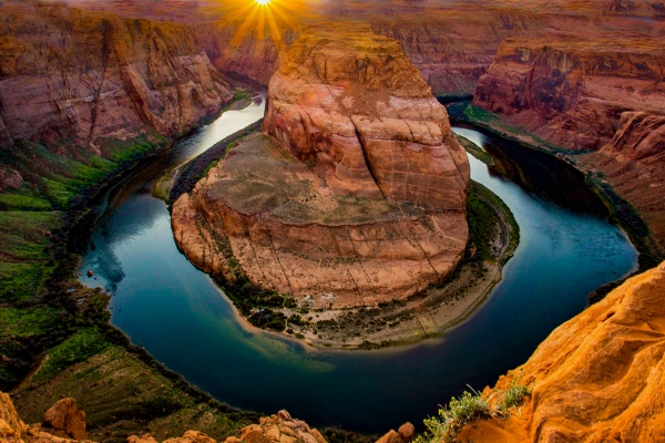 Image from TRAVEL & LANDSCAPES - Horsehoe Bend near Page Arizona.