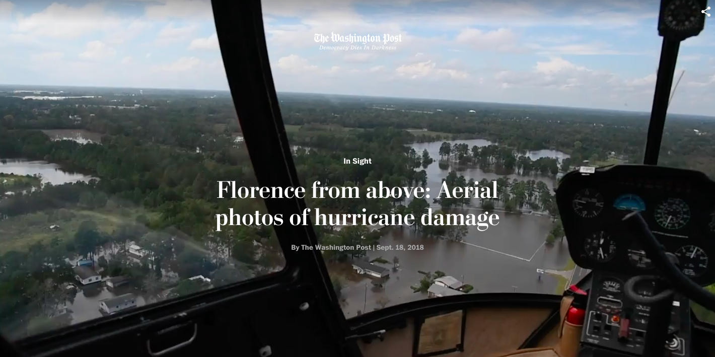 on The Washington Post: Florence from above: Aerial photos of flooding and damage from the hurricane