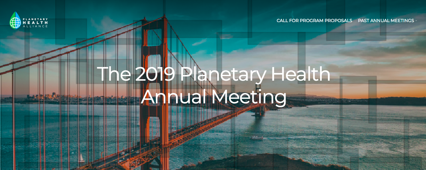 Announcing the 2019 Planetary Health Annual Meeting at @Stanford on September 4-6! Call for programming proposals are now being accepted https://bit.ly/2qh8NRQ 
