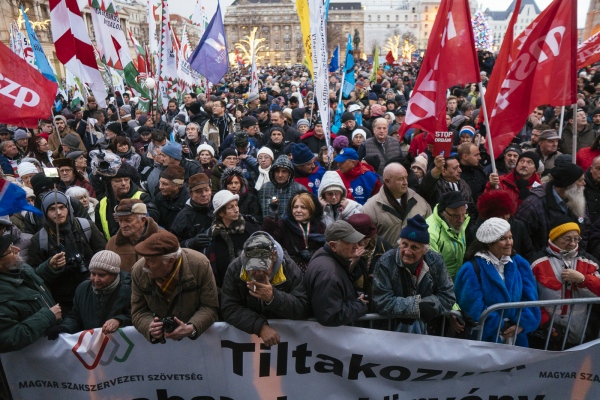 News  - Budapest - Protest against Hungary's labour law