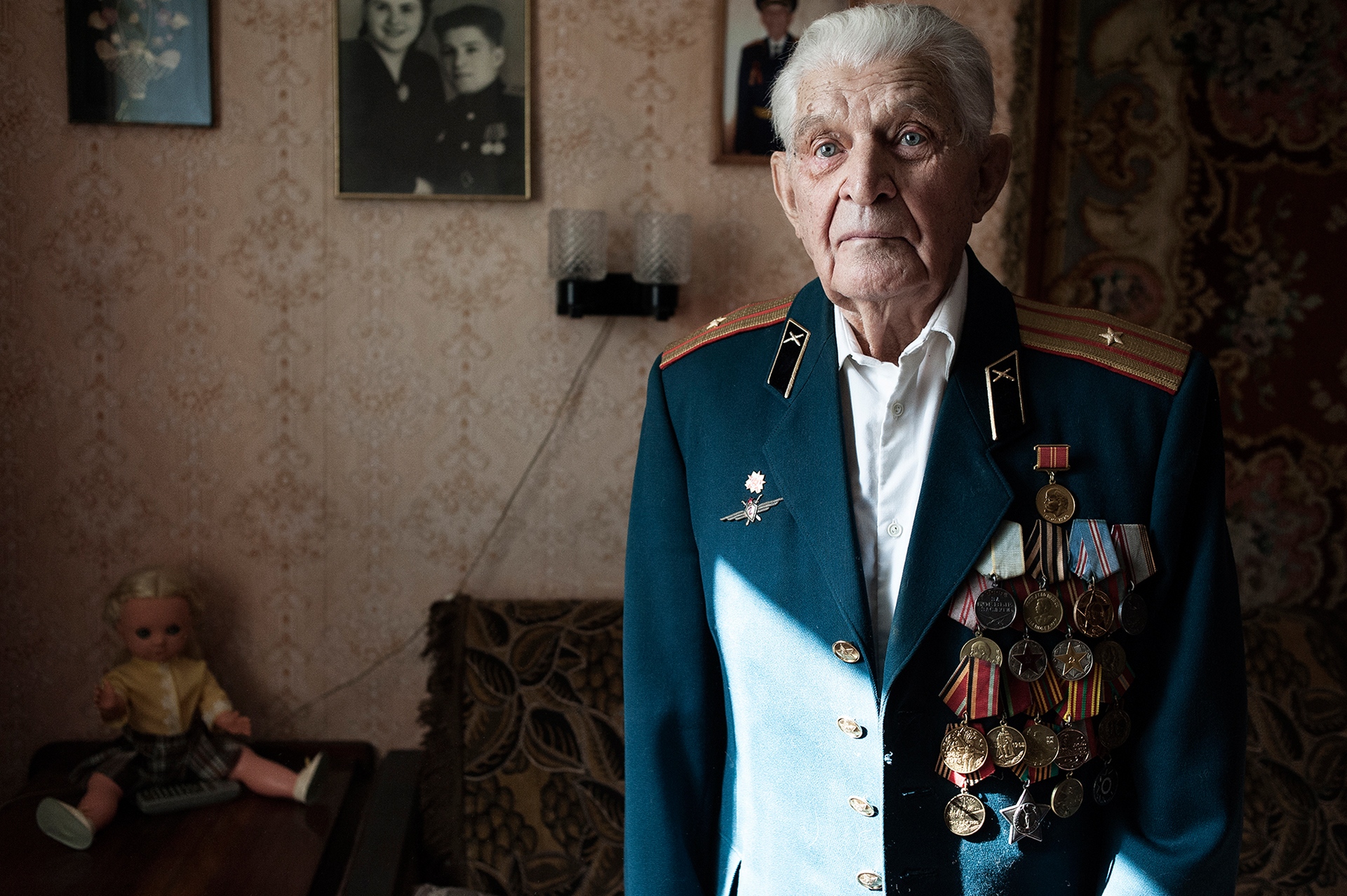 We defeated fascism -      Sergei Nikolaievich, a veteran of World War II, at...