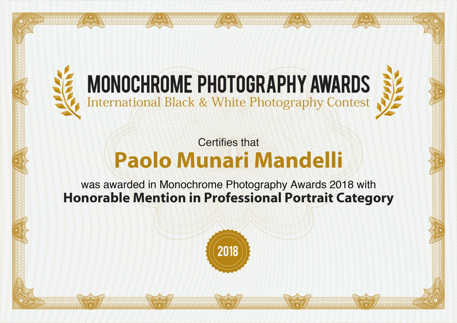 Monochrome Photography Awards 2018