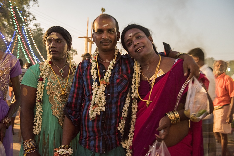 The Brides of Lord Aravan -  Transgender after marriage ceremony with her one day...