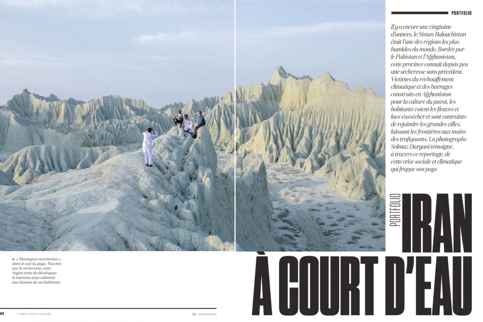 Thumbnail of In The Desert of Iran's Wetlands published in L'OBS Magazine