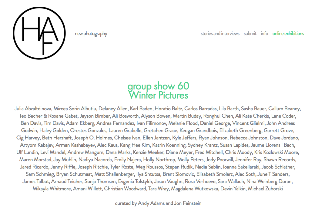 "Winter Pictures" Exhibition: Humble Arts Foundation