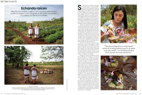 Publication In VOGUE México Y Latinoamérica - Photography story by Text By Imogen Lepere &Amp; Photographs By Bénédicte Desrus