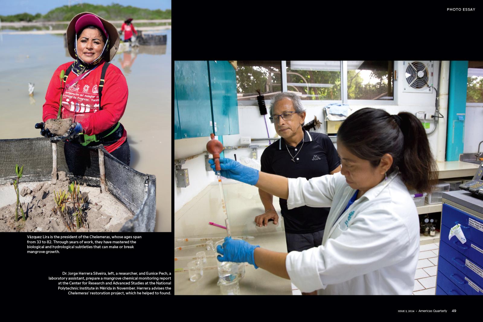 Publication in AMERICAS QUARTERLY (USA) • THE MAYA WOMEN RESTORING A SANCTUARY.