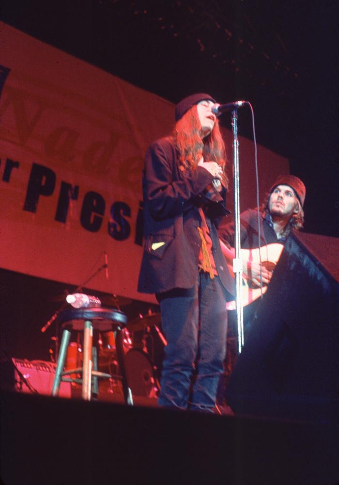 Patty Smith SInging The Star Spangled Banner