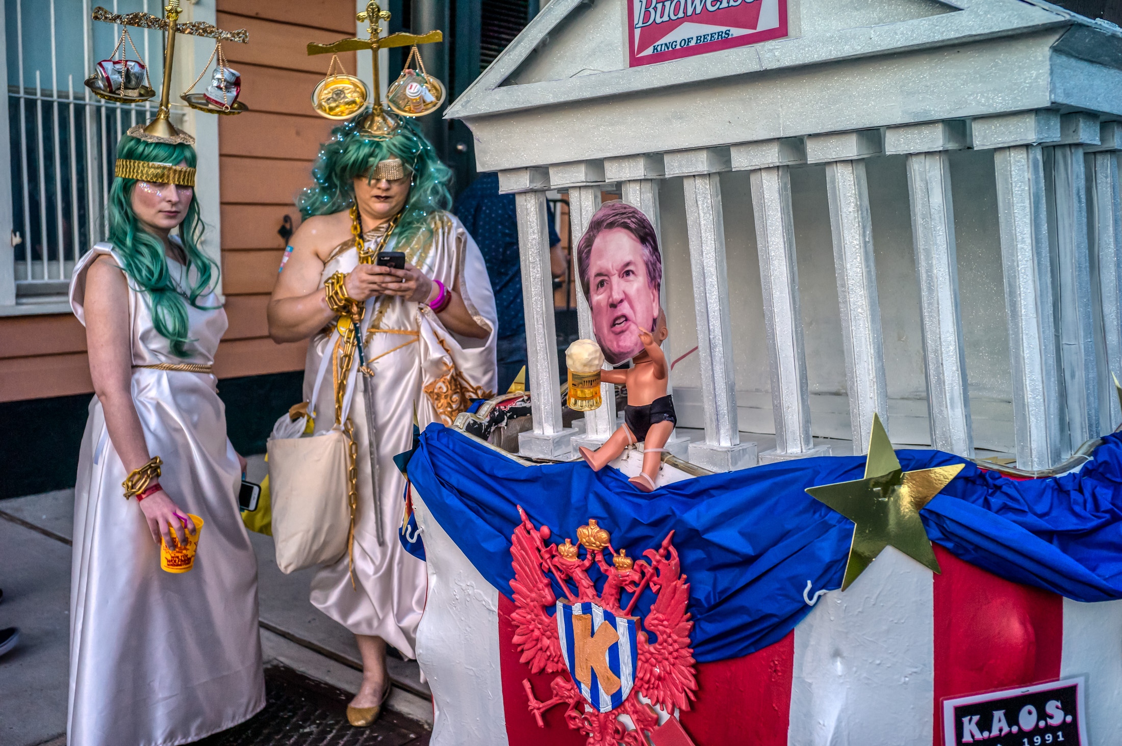 Carnival, New Orleans - Krewe du Veiu float