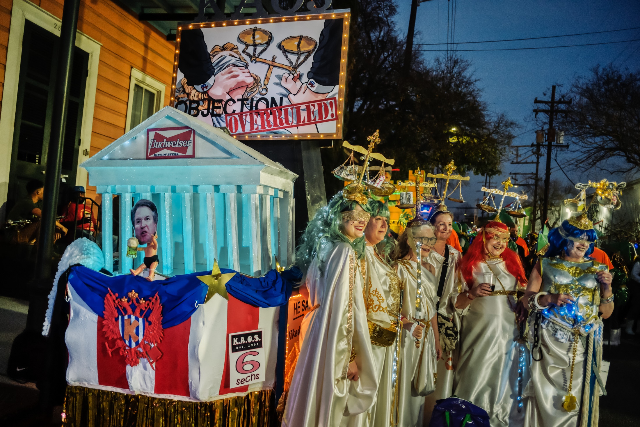 Carnival, New Orleans - Krewe du Veiu Second Line Parade