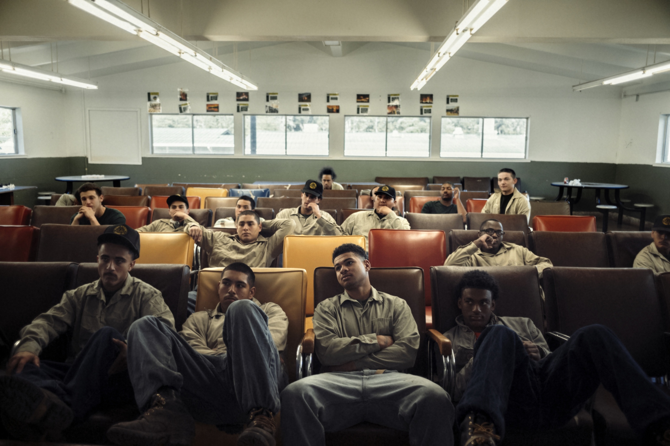 Out of Bounds - The few remaining Inmates at Pine Grove sit for a meeting...
