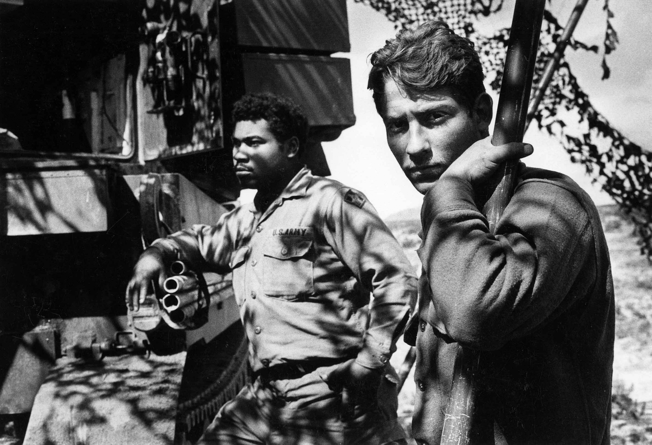 U.S. Army soldiers at rest during Operation Red Flag in the Mojave Desert, 1976. The Vietnam War...