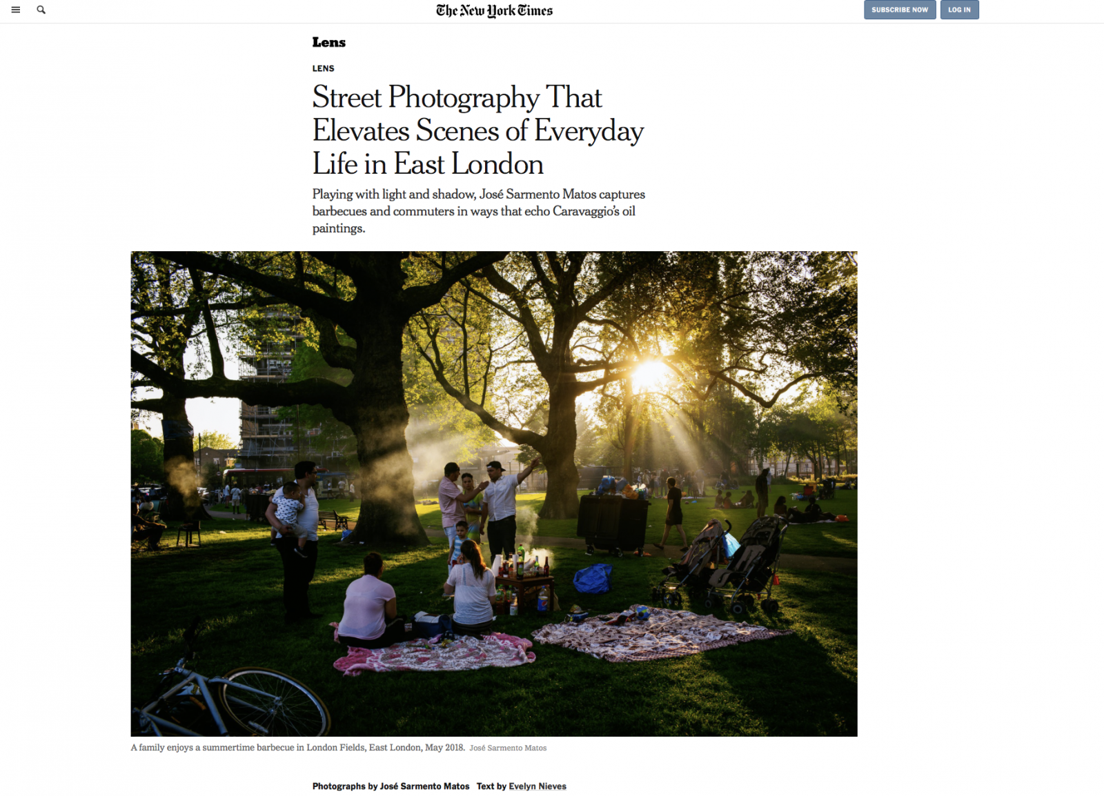 An interview for the NYT Lens Blog about my series "Documenting East London". Click in the link below to read it.