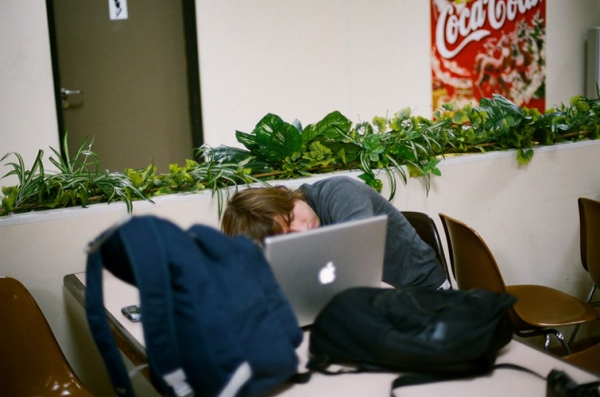 Image from II: For No. 9 - Denis asleep at the airport, Moscow, Russia