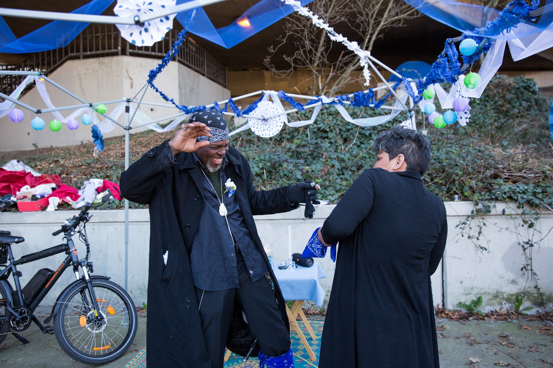 Homeless Vows | NY Times - Ms. Vestal and Mr. Kitcheon dance for the first time as...