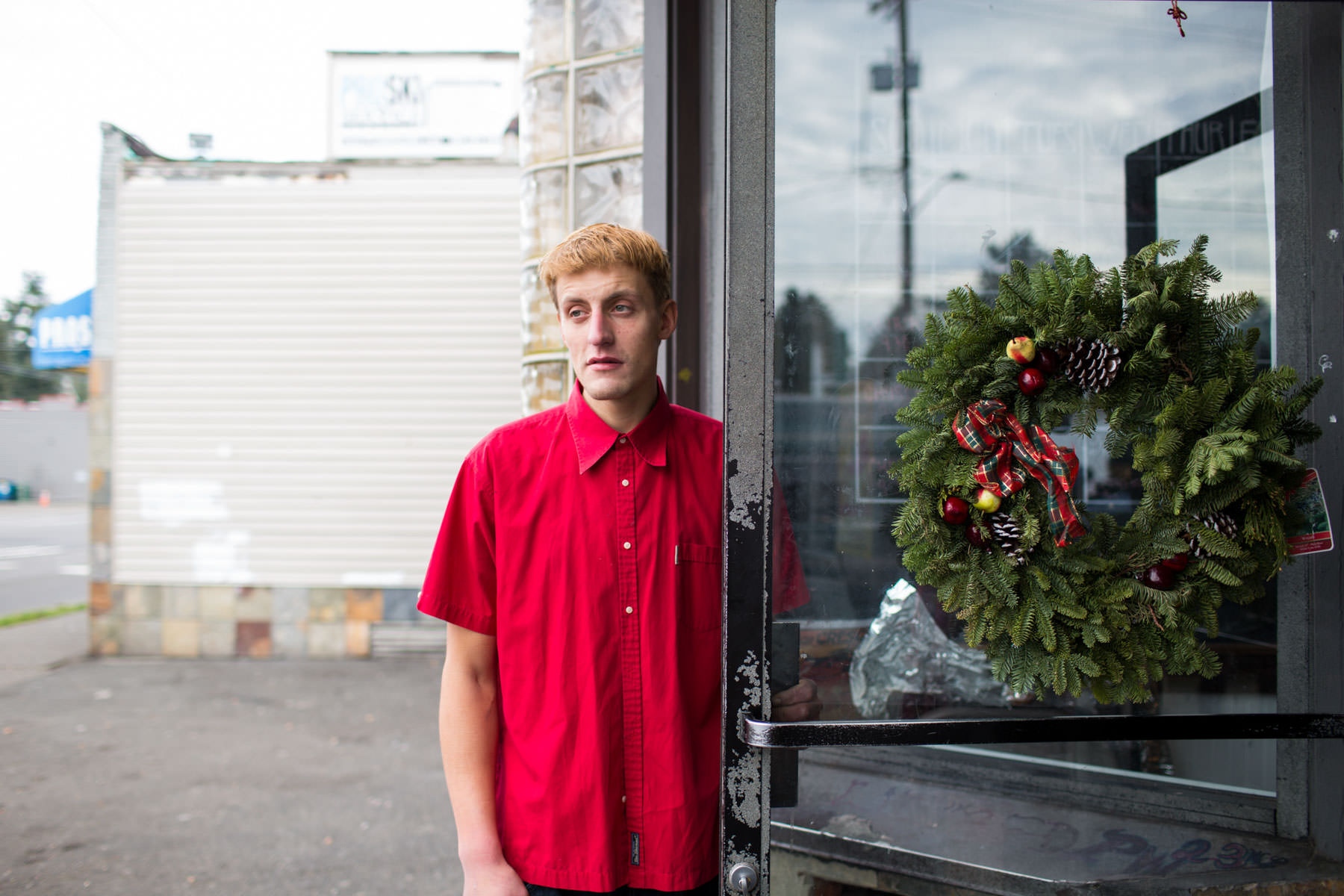 Outside in America | Guardian - David Wickingstad, 30, at Aurora Commons in Seattle....