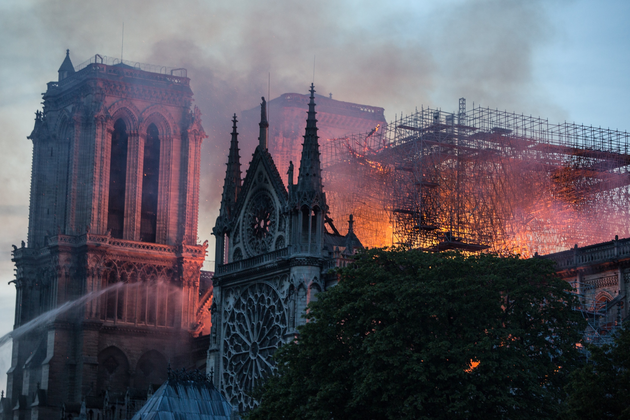 Notre Dame de Paris in Fire