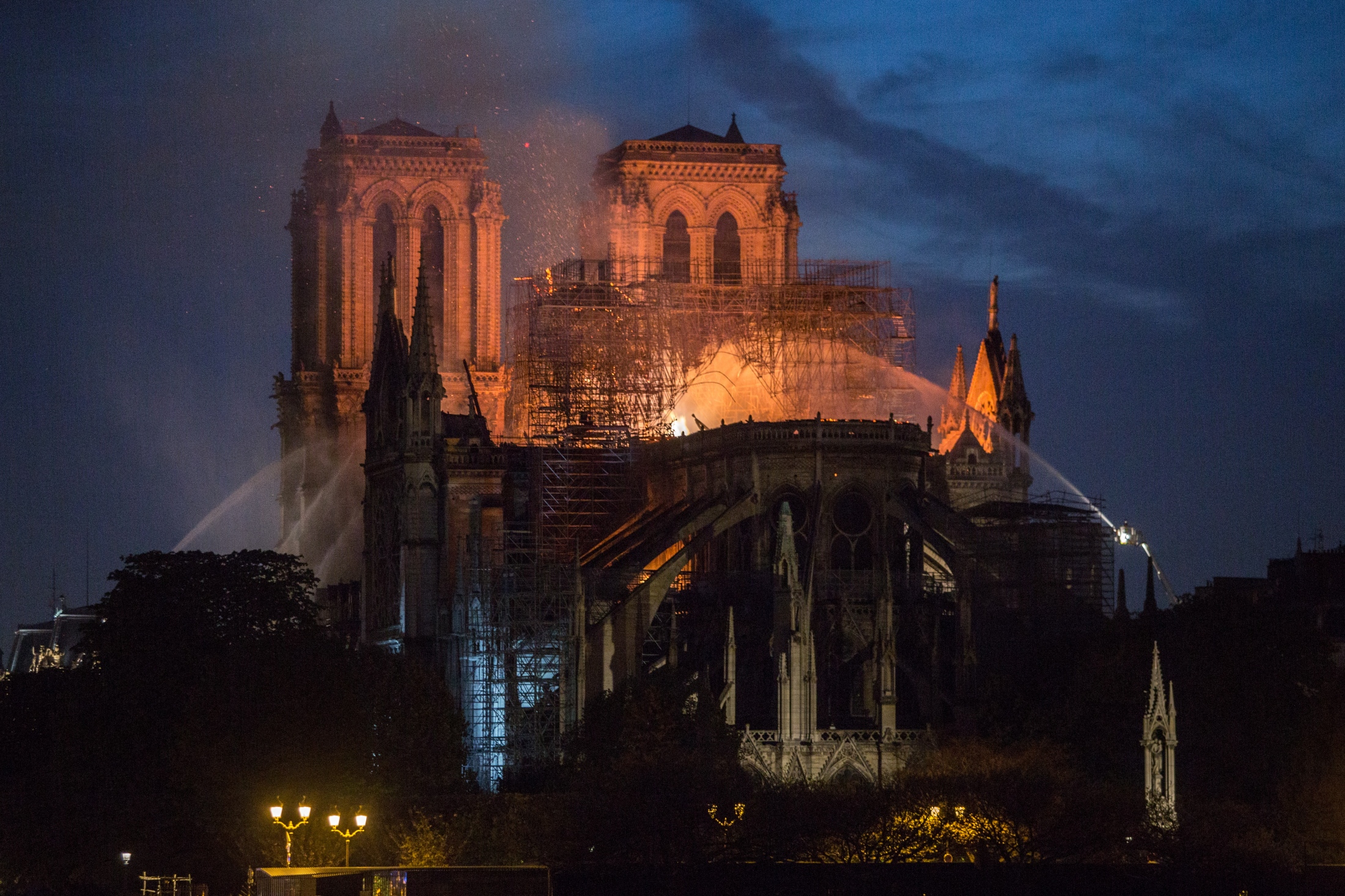 Notre Dame de Paris in Fire