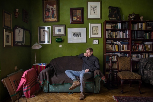 Image from PATRIMONY - for BuzzFeed News - Tadek Polkowski in his the apartment where he grew up in...
