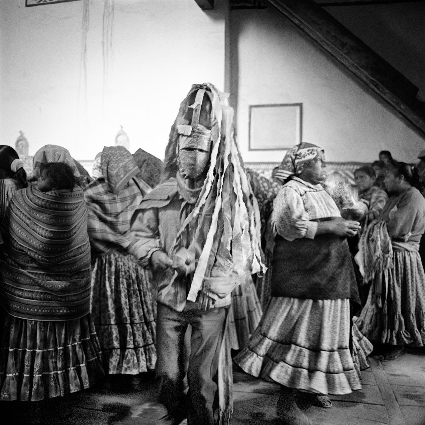 Running the Standstill - A Matachin dancer during the dance celebrated on the day...
