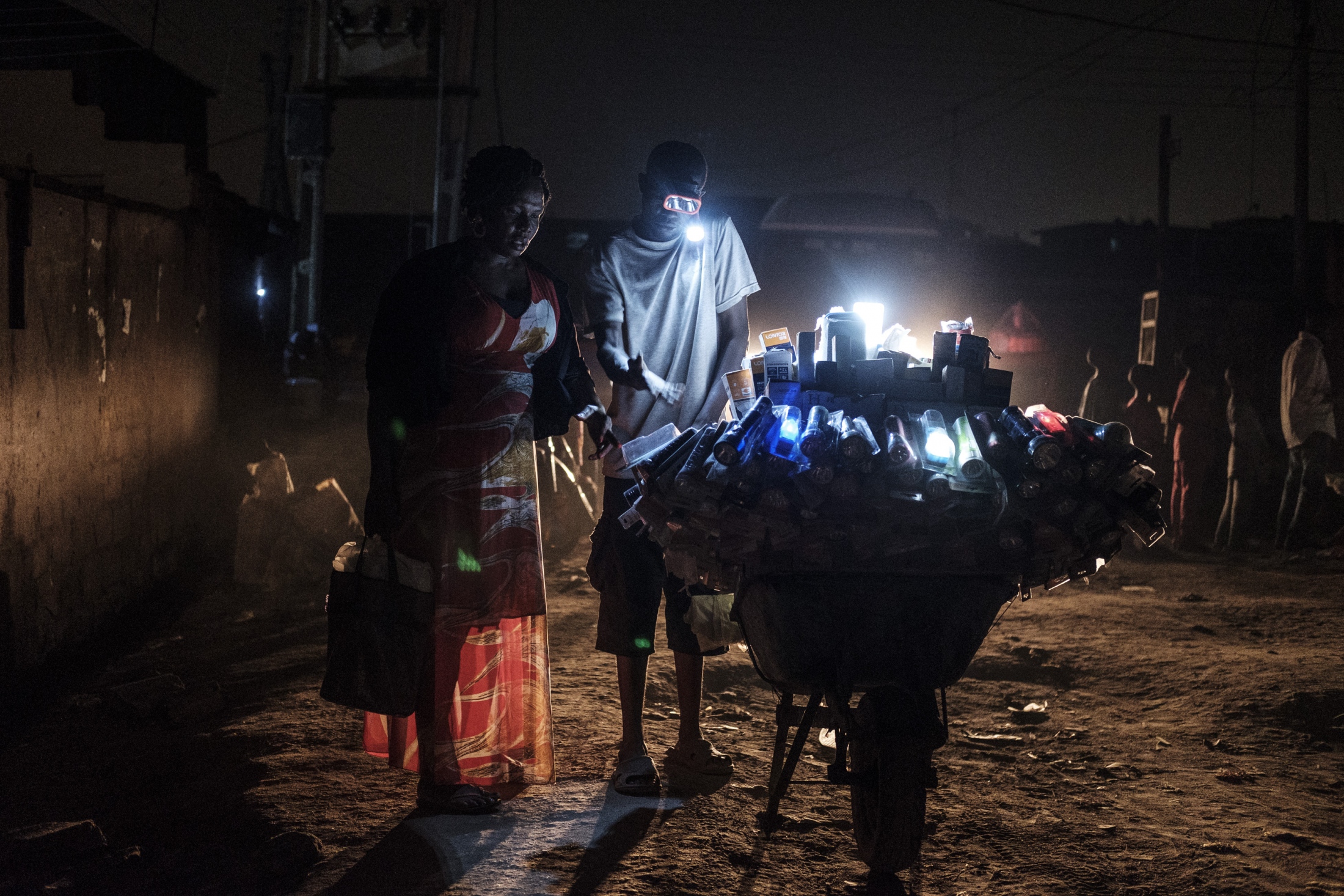 Bariga Nights -   light vendor  