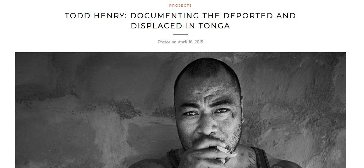 Sony NZ's Alpha Bravo Website Photography Feature - TODD HENRY: DOCUMENTING THE DEPORTED AND DISPLACED IN TONGA