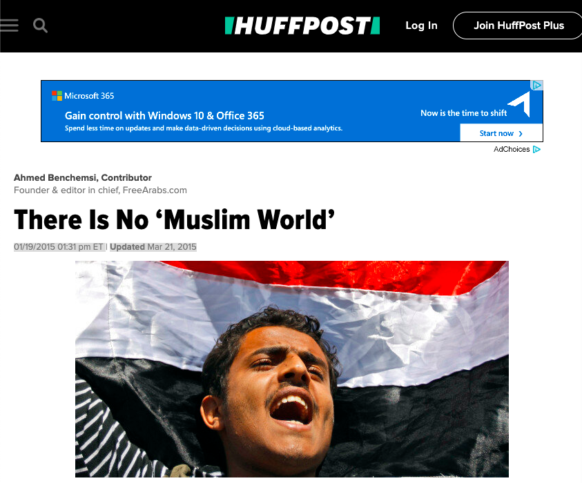 HUFFPOST: There Is No "˜Muslim World'