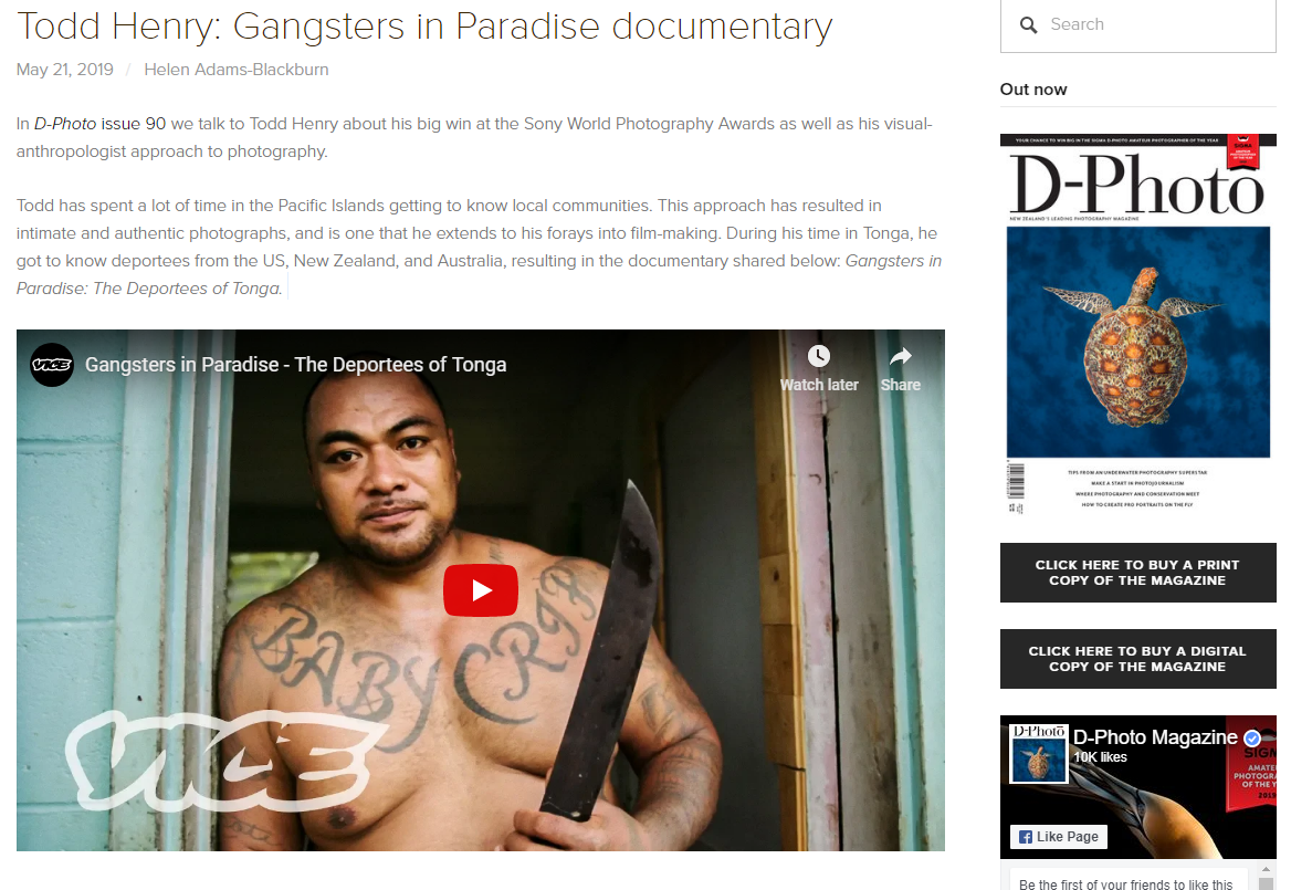 Gangsters in Paradise film on DPhoto.co.nz