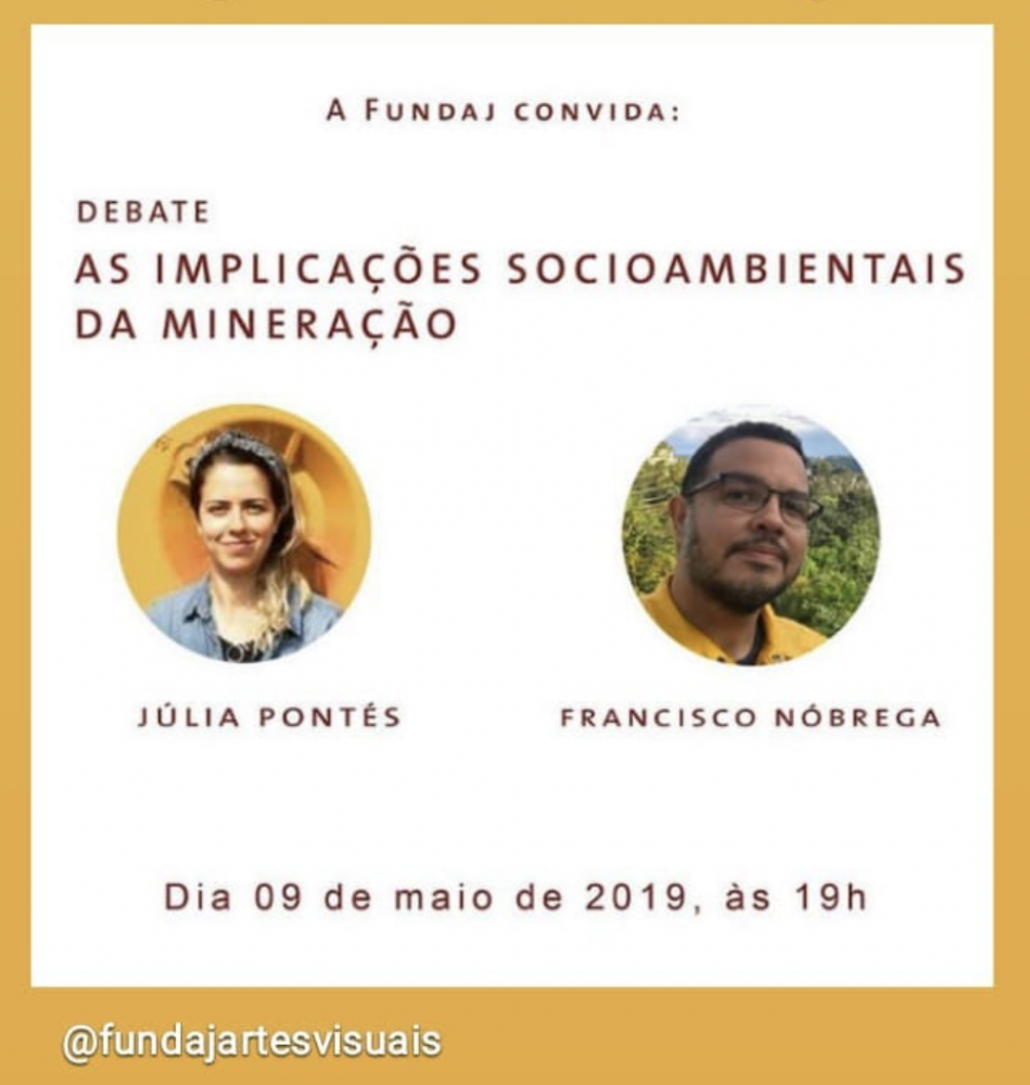 Thumbnail of Honored to be presenting my work and talking about mining along with Brazil's National Public Defendant, Chico Nóbrega at Fundaj