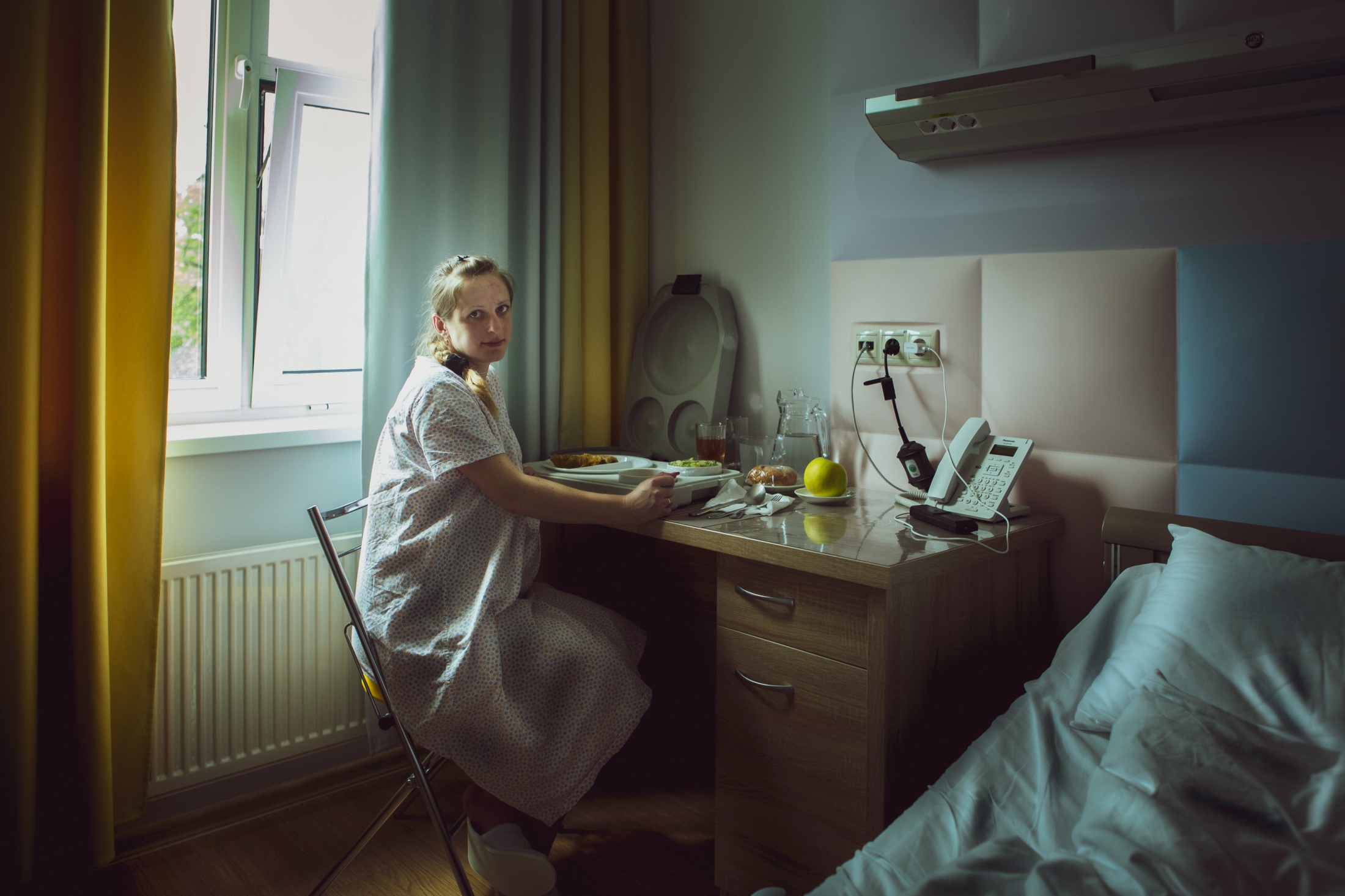 KIEV - Surrogacy buisness -  Yulia at the maternity hospital where she was...