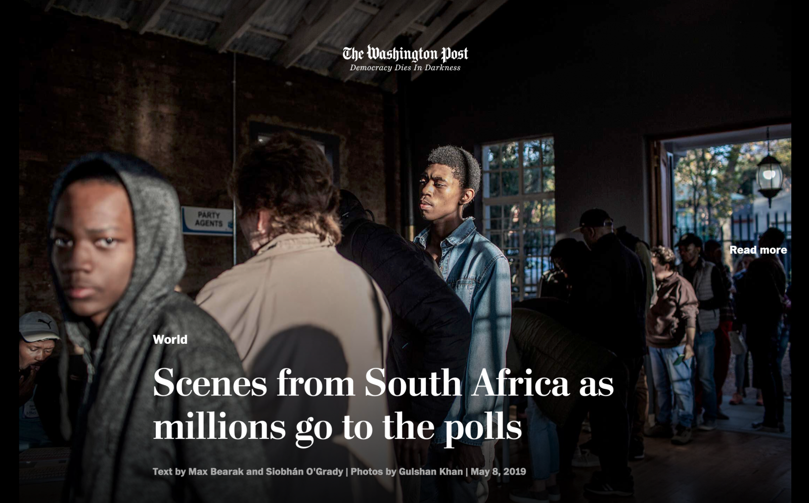 Thumbnail of for The Washington Post: Scenes from South Africa as millions go to the polls