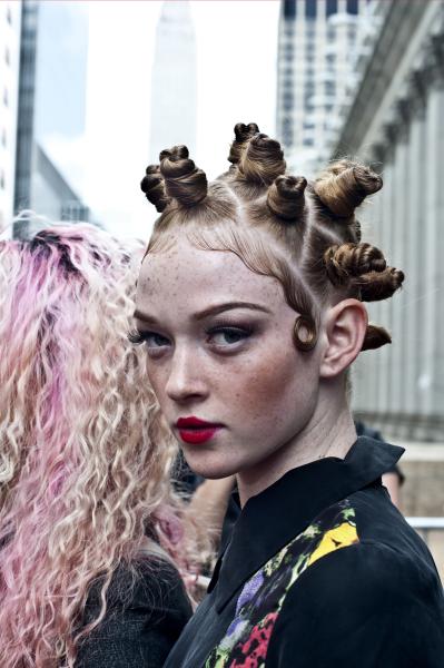 Street Fashion NYC - Fashionistas, designers, took place at the 2015 New York...