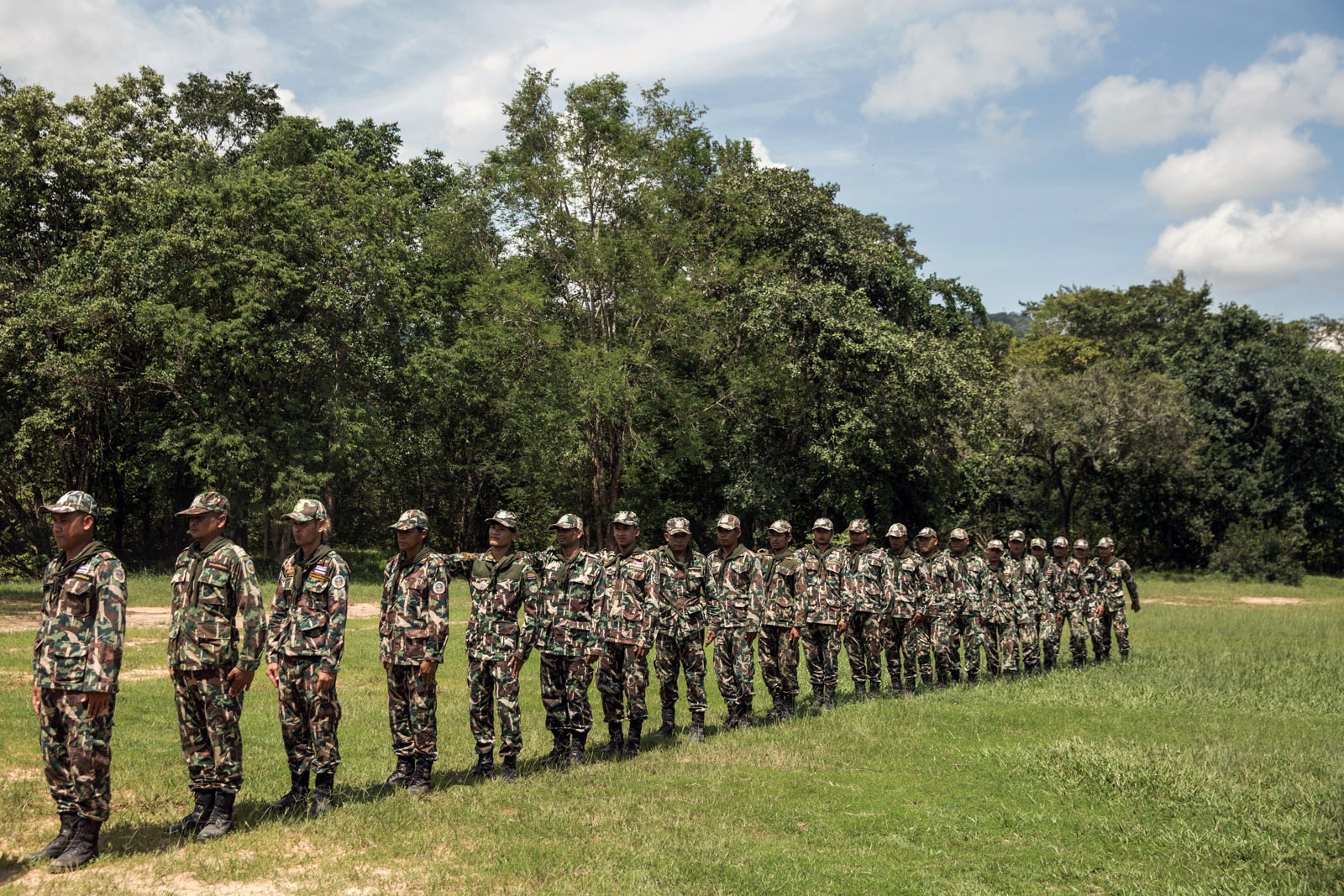 PROTECTING THAILANDS ROSEWOOD - New forest ranger recruits take part in a week long...