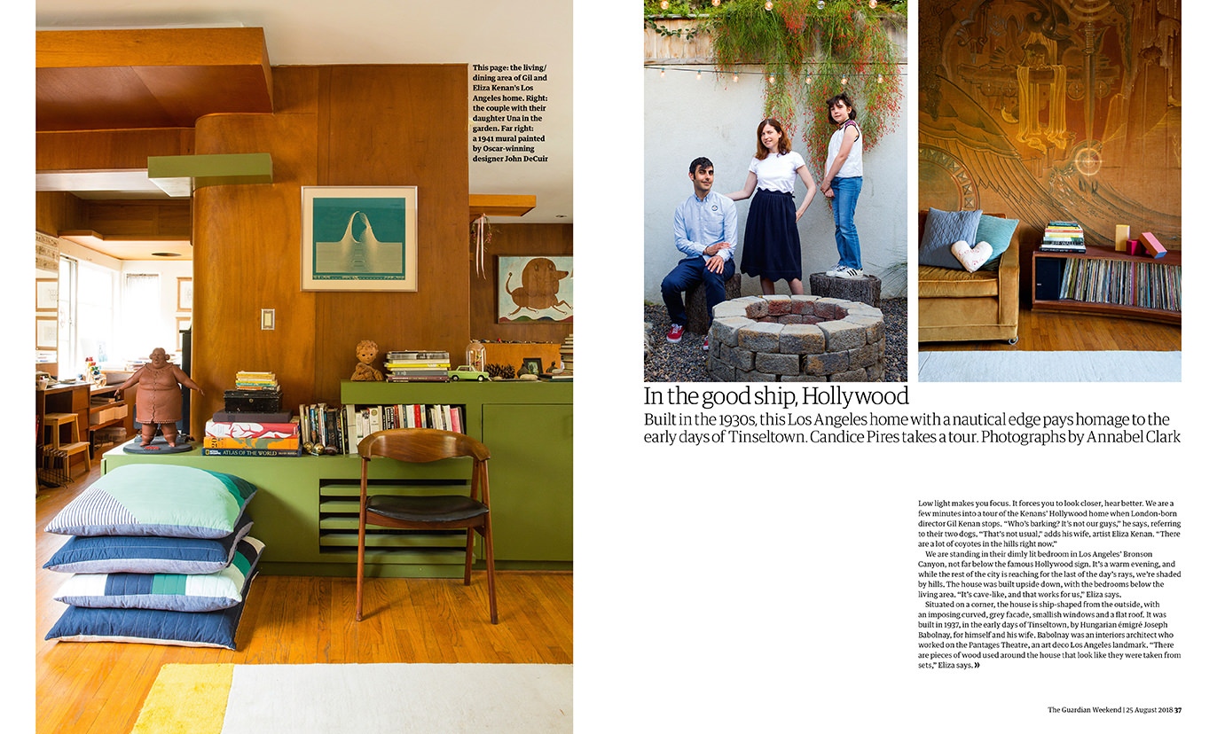 Our Space Inspires Us | Guardian - The Hollywood home of director and animator Gil Kenan.