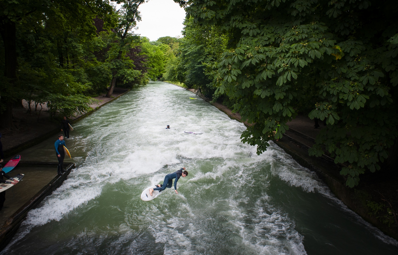 Eisbachwelle Munich Germany By Craig Stennett