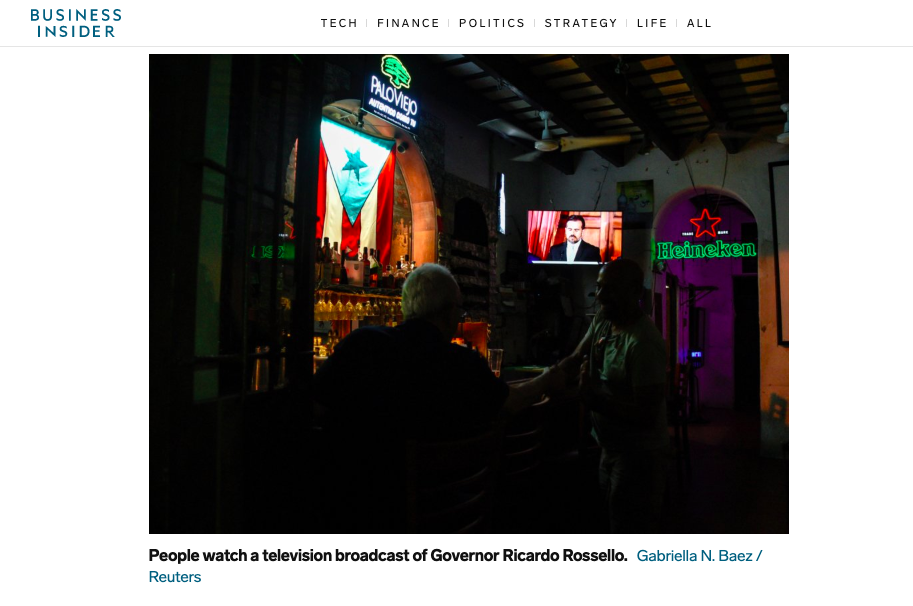 Reuters Puerto Rico coverage on Business Insider