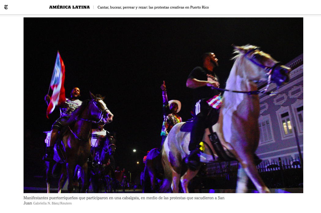 Reuters Puerto Rico coverage on NYT (Español)