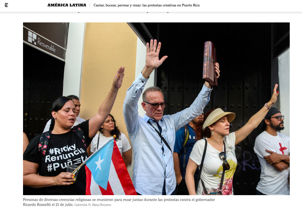 Reuters Puerto Rico coverage on NYT (Español)